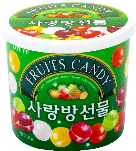 Карамель леденцовая Lotte Fruits Candy  Чернянка