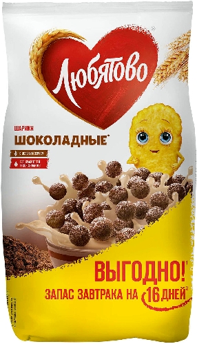 Готовый завтрак Любятово Шарики шоколадные  Брест