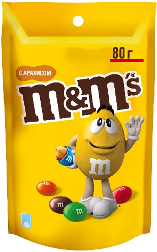 M&MS Драже с ар/мол.шок.гл.80г 9001373  Брянск
