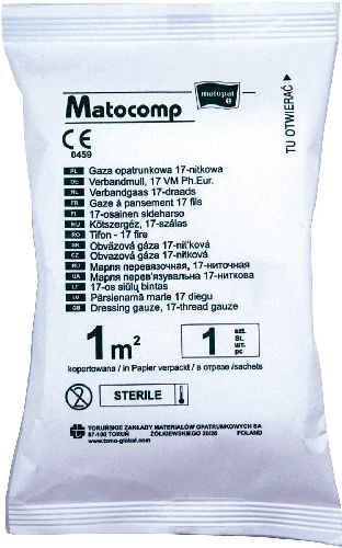 Марля Matopat Matocomp стерильная 1*1м