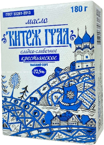 Масло сладко-сливочное Снежное Крестьянское 72.5%  Архангельск