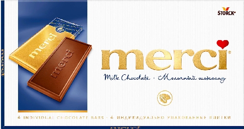 Шоколад Merci Молочный 100г