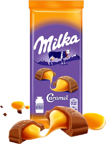 Шоколад Milka Молочный Caramel 90г