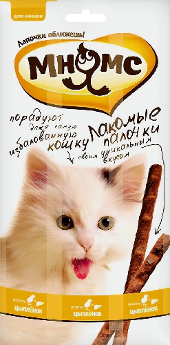 Лакомство для кошек Мнямс Лакомые  Гусь-Хрустальный