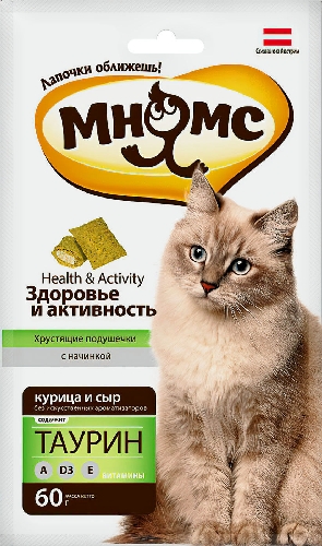 Лакомство для кошек Мнямс хрустящие  Архангельск
