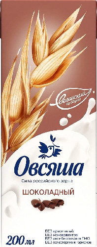 Напиток Овсяша Овсяно-шоколадный 3.2% 200мл  Белгород