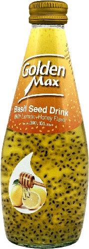 Напиток Golden Max со вкусом Лимон и Мед с семенами базилика 300г