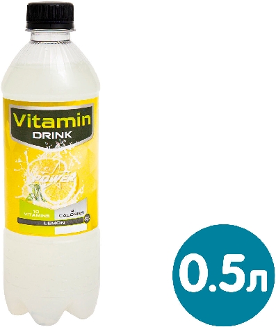 Напиток Vitamin Drink Power Star Лимон витаминизированный 500мл