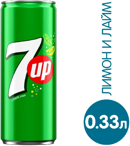 Напиток 7UP Лимон-лайм 330мл 9012799