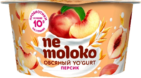 Десерт Nemoloko овсяный Персик 130г  Салми