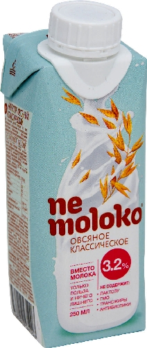 Напиток овсяный Nemoloko классический 3.2%