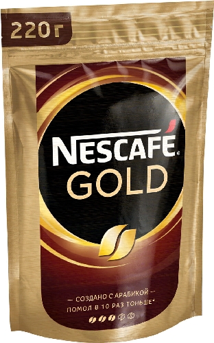 Кофе молотый в растворимом Nescafe Gold 130г