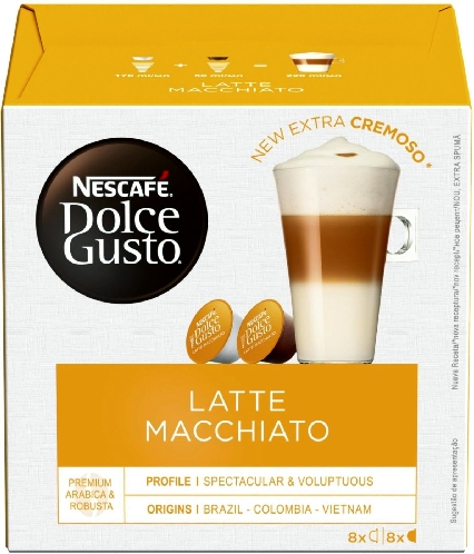 Кофе в капсулах Nescafe Dolce Gusto Latte Macchiato 16шт