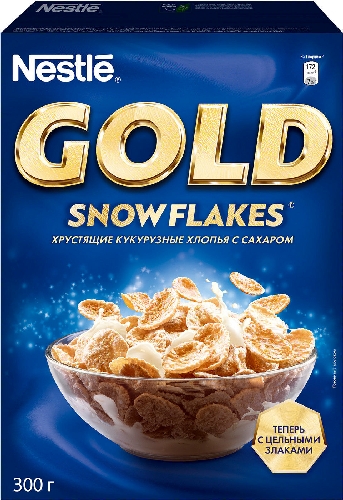 Хлопья Nestle Gold Snow flakes Кукурузные с сахаром 300г