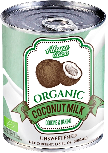 Напиток растительный Ahya Coco Organic кокосовый 17-19% 400мл