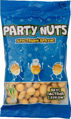 Арахис Party Nuts со вкусом Сметана с Луком 100г