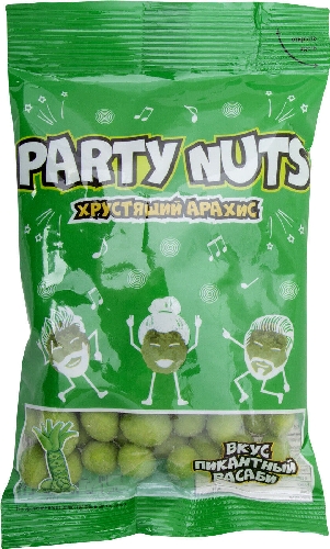 Арахис Party Nuts Пикантный васаби 100г