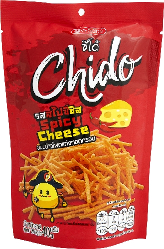 Палочки CHIDO пшенично-кукурузные со вкусом острого сыра 40г