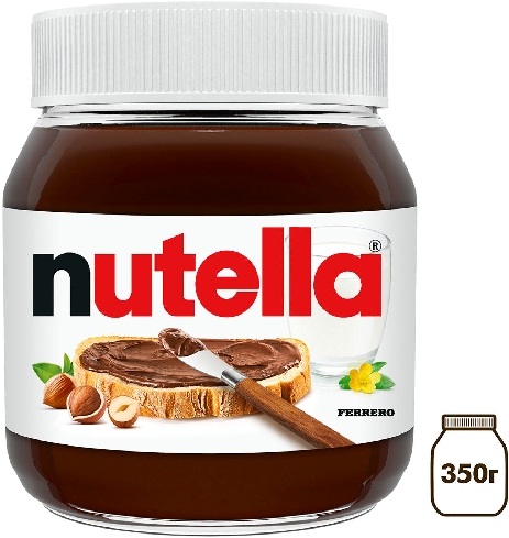 Паста Nutella ореховая с добавлением какао 350г