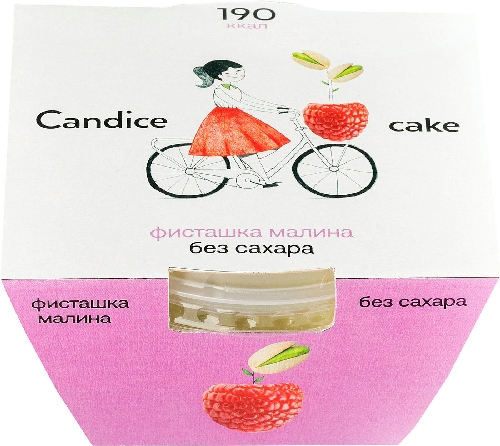 Десерт-пирожное Candice фисташка и малина 100г