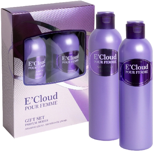 Подарочный набор Фестива E cloud женский Гель для душа 250мл +Шампунь 250мл