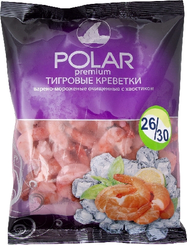 Креветки Polar очищенные варено-мороженые 500г  Новокузнецк