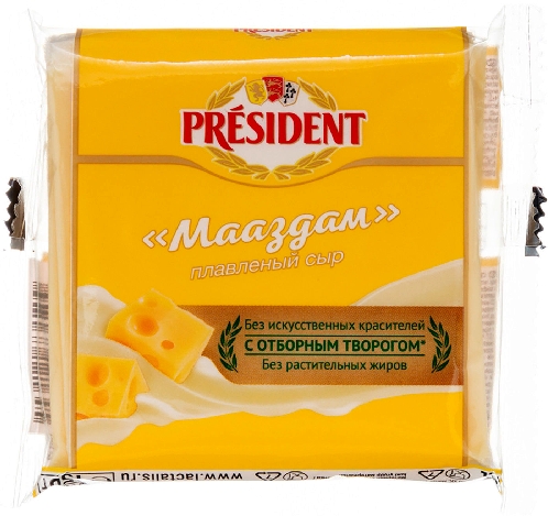 Сыр плавленый President Мааздам 40%  Волгоград