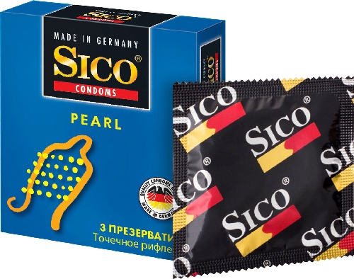 Презервативы Sico Pearl точечное рифление 3шт