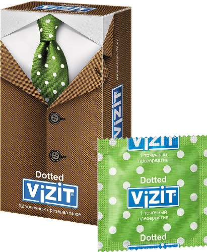 Презервативы ViZiT Dotted с точечным  Челябинск