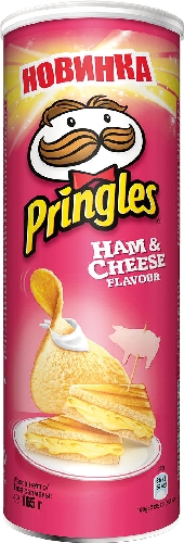 Чипсы Pringles со вкусом ветчины и сыра 165г