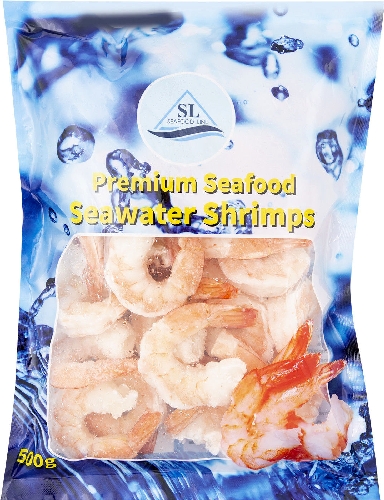 Креветки Seafood варено-мороженые очищенные с  Курган