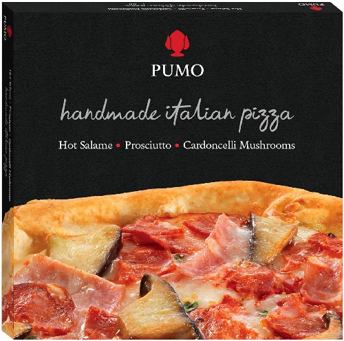Пицца Pumo Pizza с Салями Прошутто и грибами кардончелли 340г