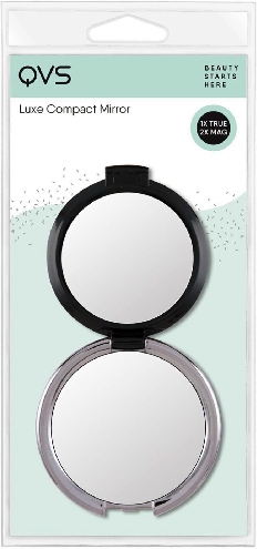Зеркало для макияжа QVS компактное