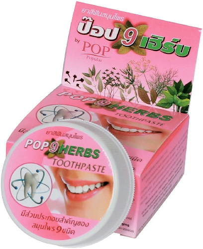 Растительная зубная паста POP 9 Herbs Toothpaste 9 трав 30г