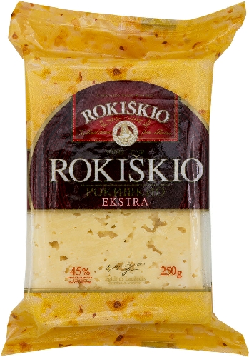 Сыр Rokiskio Ekstra 45% 250г
