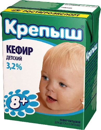Кефир детский Крепыш 3.2% 200г