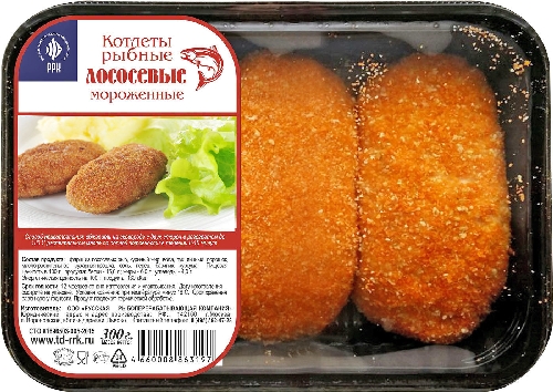 Котлеты рыбные РРК лососевые 300г  Новокузнецк