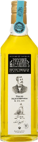 Масло подсолнечное Русский Масляникъ сыродавленное 500мл