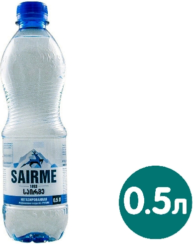 Вода Sairme питьевая негазированная 500мл