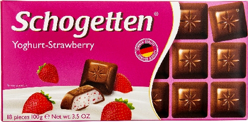 Шоколад Schogetten Молочный Клубничный йогурт 100г