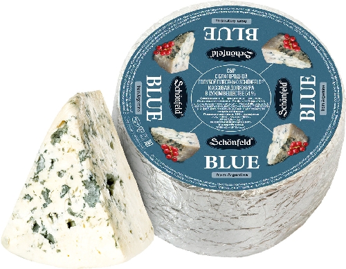 Сыр Schonfeld Blue мягкий с голубой плесенью 54% 0.15-0.25кг