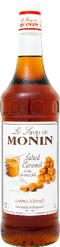 Сироп Monin Salted Caramel Syrup со вкусом и ароматом соленой карамели 1л