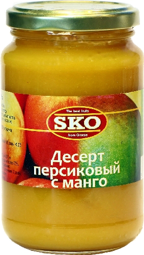 Десерт персиковый SKO с манго 350г