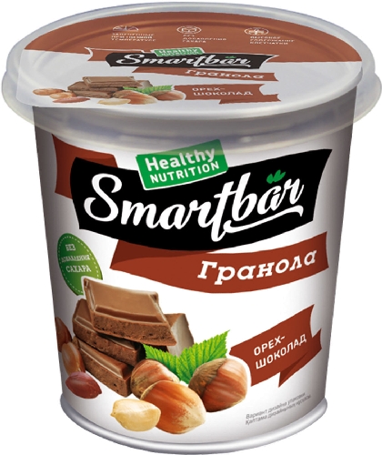 Сухой завтрак Smartbar Гранола с орехом и шоколадом 50г