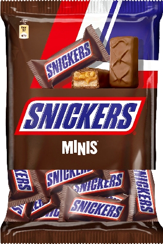 Шоколадный батончик Snickers Minis 12шт*15г  