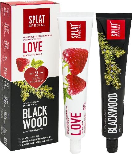 Набор зубных паст Splat Love и Blackwood 2шт*75мл