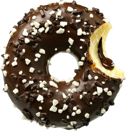 Донат Donut Worry Be Happy с шоколадной начинкой 71г