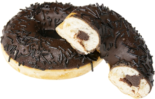 Пончик White Donut с шоколадной  
