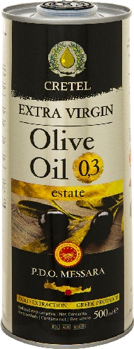 Масло оливковое Cretel Extra Virgin P.D.O. Messara 500мл