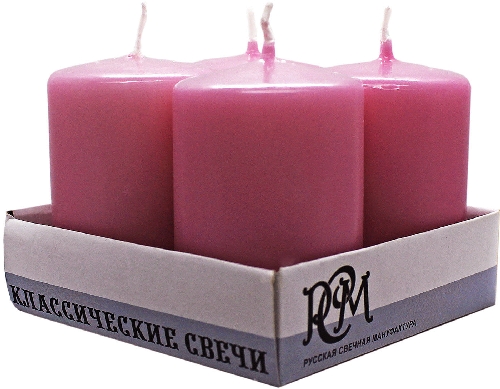 Свечи РСМ Классические розовые 60*40см  